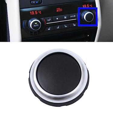 Imagem de Goodithy Tampa do botão de ar condicionado AC controle climático interruptor de ajuste de temperatura para BMW Série 5 F10, 5GT F07, série 6 F06, série 7 F01 F02 X5 F15 X6 F16 (sem automático)