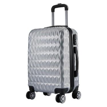 Imagem de Mala de Viagem Média Ac74 65x42x26 Em Abs C/ Rodinhas 360º Rosa Ouro -