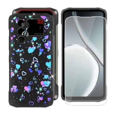 Imagem de Capa para celular Doogee Blade 10 Max (16.7 cm) + protetor de tela, capa à prova de choque capa de silicone macio TPU antiarranhões + vidro temperado - Fantasy City