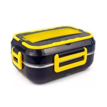 Imagem de Marmita Elétrica Térmica 12v E 110v 220v Carro  Bivolt Amarela - MK