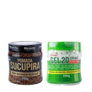 Imagem de Pomada Sucupira + Gel 20 Ervas 200g Cada