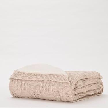 Imagem de Plumasul Manta Refuge Tricot Chenille 150x200cm - Cor Bege