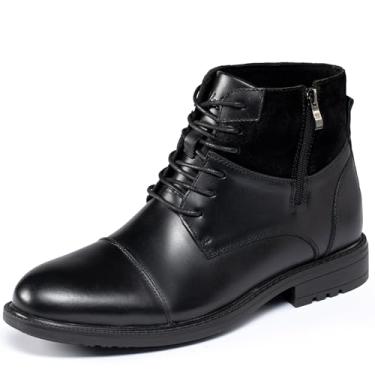 Imagem de Holy dove Bota casual masculina leve com zíper no tornozelo Chukka, Preto, 40
