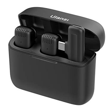 Imagem de Sistema de microfone sem fio Ulanzi J12 com 1 receptor e 2 microfones Alcance de transmissão de 20M Bateria embutida com caixa de carregamento