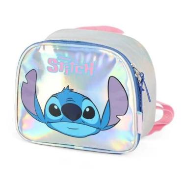 Imagem de Lancheira Termica Infantil Stitch Holografica Prata Luxcel