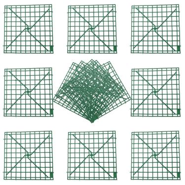 Imagem de MDEOOSKY 20 Peças De Painéis Grade Flores Artificiais 10 X Polegadas Com Molduras Cerca Plástico Para Decoração Casamento, Aniversários, Natal, Cenários Família