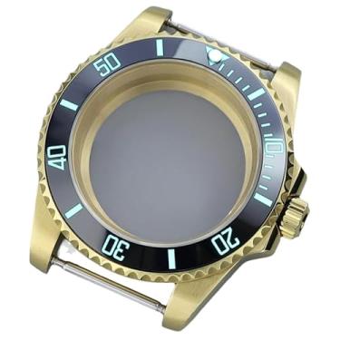 Imagem de FEIYASHI Relógio preto impermeável SUB Diver de 40 mm, caixa de aço, vidro de safira para NH35 NH34 36 Miyota8215 ETA2824 Movimento (movimento miyota8215 8205 + tampa inferior de vidro 2)