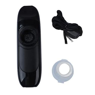 Imagem de Instrumento profissional de desempenho Kazoo de alta qualidade Resina Abs Kazoo Instrumento musical com diafragma de flauta para iniciantes e crianças 4,33 polegadas (Preto)