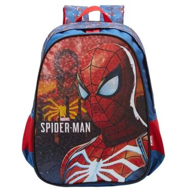 Imagem de Mochila De Costas Escolar Infantil Spider Man Holográfica