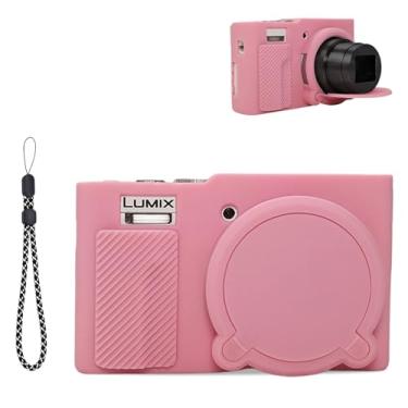 Imagem de Capa para câmera Panasonic LUMIX ZS99, capa protetora de silicone macio para Panasonic LUMIX ZS99, antiarranhões, ajuste fino, leve (rosa)