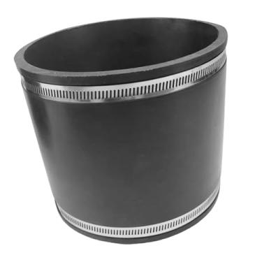 Imagem de KiBcsLic Acoplador de manguito flexível para controle de poeira, manguito flexível com braçadeiras para acessórios de substituição de máquinas, 140 Mm X 150 Mm X 70