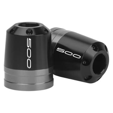 Imagem de BYYINGSUS Sliders de extremidade de barra de motocicleta compatíveis com Z500 2024 Acessórios de guidão Barend de motocicleta CNC Alumínio (cinza)