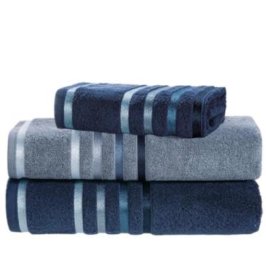 Imagem de Jogo Toalhas de Banho Karsten Gigante Fio Penteado 3 Pçs (02 Banhão e 01 Rosto) - Sortida 4