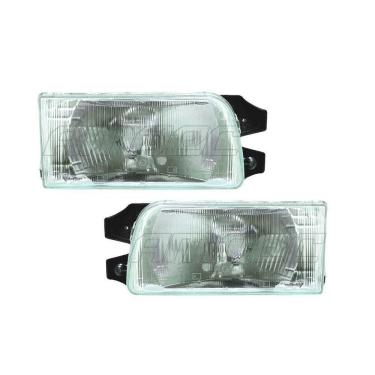 Imagem de Par De Farol Compativel Vw Quadrado Gol Saveiro Parati