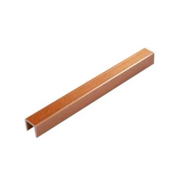 Imagem de Listelo Liri em Alumínio 10mm x 10mm - Homeney, Cobre, 2m