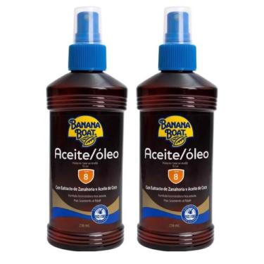 Imagem de Kit com 2 banana boat bronzeador oleo spray fps 8 236ml - ARCOM