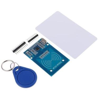 Imagem de Módulo Leitor RFID RC522 para Cartão e Chaveiro Programável - RoboBuil