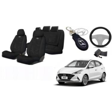 Imagem de Kit Capas Personalizado HB20 18-24 +(Capa Volante) + Chaveiro - Ferro 