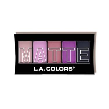 Imagem de (Plum Pashmina) - L.A. Colours 5 Colour Matte Eyeshadow, Plum Pashmina, 0ml