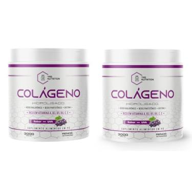 Imagem de Combo 2x Colágeno Em Pó Hidrolisado 300g C/Ácido Hialurônico Pantotênico e Biotina - TAG Nutrition