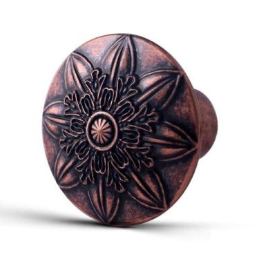 Imagem de Knobs de gabinete Xlroaafs Antique Copper, pacote com 16 parafusos