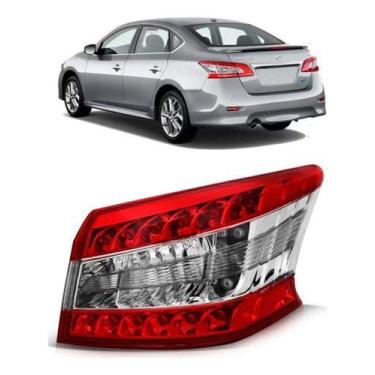 Imagem de Lanterna Carro Traseira Canto Sentra 2014/2016 C/ Led Novo - RF