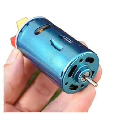 Imagem de DC12V-24V 17800 RPM Alto Torque 555 DC Rolamento de esferas dianteiro de arranque eletrônico com capacitores DIY para ferramentas elétricas de carro RC