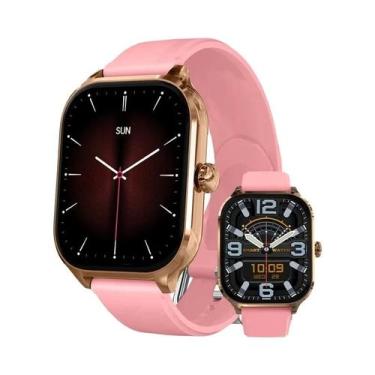 Imagem de Relógio Inteligente Feminino Bluetooth Com Tela HD Monitor De Frequênc