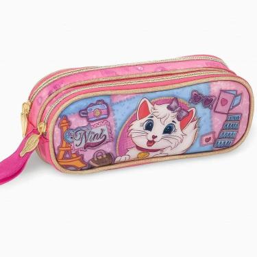 Imagem de Estojo Duplo Nini Clio Escolar  2 Zíperes