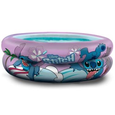 Imagem de Piscina Infantil Inflavel Redonda Lilo Stitch Disney 21L - Etitoys, Co