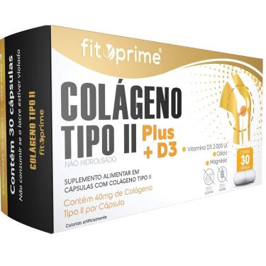 Imagem de COLAGENO TIPO II PLUS + D3 40MG 30CPS FITOPRIME