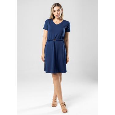 Imagem de Vestido Pau a Pique Básico Azul Marinho