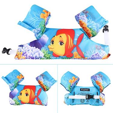 Imagem de aqxreight Padrão de Peixe Dourado Crianças Treinamento de Natação Inflável Mangas Flutuantes Colete de Banho de maiô Nadar de Vesti -de -Natação Swimveskids Swim Floatkids Roleta de Inflável Em Nosso