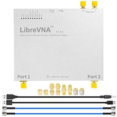 Imagem de AURSINC Analisador de Rede Vetorial Librevna 2.0 Nanovna, Analisador de Antena Atualizado 100Khz-6Ghz Medindo Parâmetros S Completos com Entrada/Saída de Referência Externa, Interface de Porta Dupla C