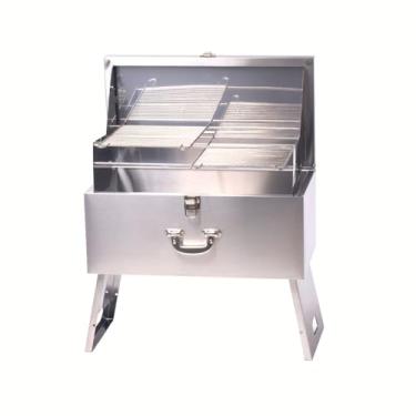 Imagem de BOX BBQ King Antonow - Maleta De Churrasco - Churrasqueira Portátil Para Camping - 100% Inox
