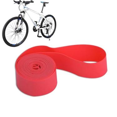 Imagem de equlup Forro de pneu de bicicleta, 4 tamanhos, 2 peças/conjunto de proteção de pneu de tubo interno de bicicleta de PVC, forro de almofada de proteção de pneu de bicicleta, fita de aro para mountain road bike (26 polegadas)