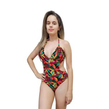 Imagem de Maiô engana mamãe ripple calcinha levanta bumbum bojo removível - Gerb