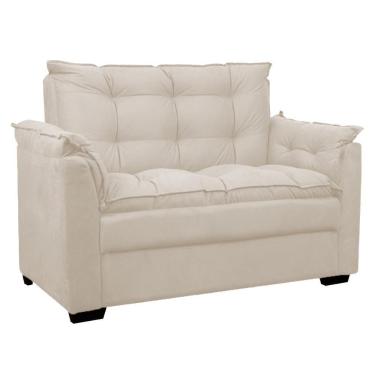 Imagem de Sofá Confortável 1,40 Pequeno Compacto Small Bege