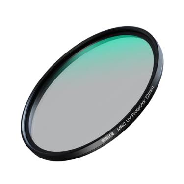 Imagem de Meike Filtro de proteção de lente HD 72 mm MCUV 20 multi-revestido com filme verde e lente de câmera à prova d'água filtro UV ultrafino