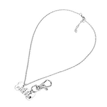 Imagem de Acouto Colar de Liga para Proprietário de Animal de Estimação e Osso de Cachorro, Pingentes Divididos Correspondentes para Amantes de Animais de Estimação, Proprietários de Gatos e Cães (Um conjunto de etiquetas de osso de cachorro de)