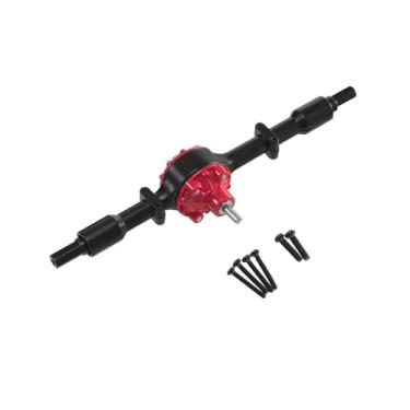 Imagem de YIJU Acessórios para carro RC com eixo traseiro 1/16, ponte traseira de eixo de metal para veículos RC B24 C24, caminhão modelo, peças DIY, Preto