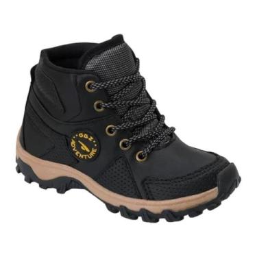 Imagem de Bota Gibizinho Cano Alto Juvenil Menino, Preto, 30
