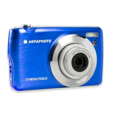 Imagem de AgfaPhoto DC8200, Câmera Digital 18MP, Azul, Zoom Óptico 8x, LCD 2.7", Gravação Full HD, com Cartão SD 16GB, Bolsa e Alça