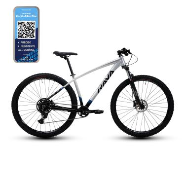 Imagem de Rava Bicicleta Rakan Cues, Aro 29, Tamanho 21, Câmbio 9 Velocidades, Freio Hidráulico, Cinza/Preta