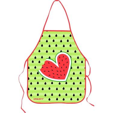 Imagem de Avental Escolar Decorado Melancia Infantil 49x39 LeoeLeo