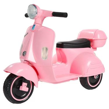 Imagem de Moto Elétrica Scooter Unitoys Rosa com 6 Velocidades