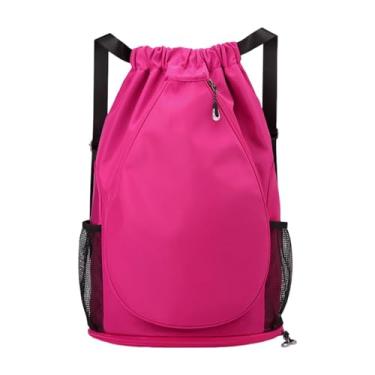 Imagem de Zxpjkyu Mochila de Tênis, Mochila Esportiva, Bolsa para Badminton, Bolsa para Tênis E Futebol, Acessórios, Rosa Vermelha