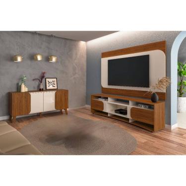 Imagem de Conjunto Sala Elegance:Rack 4502 + Buffet 4506 + Painel 4508