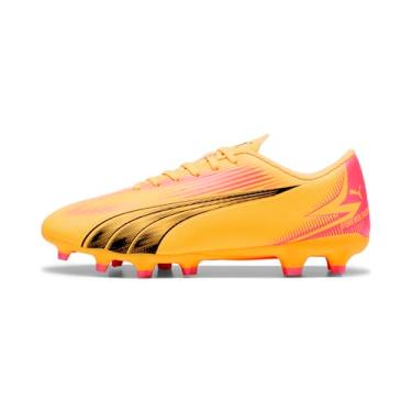 Imagem de PUMA Tênis masculino Ultra Play Firme, Artificial Ground Soccer Cleats, Sun Stream-puma Black-sunset Glow, 44
