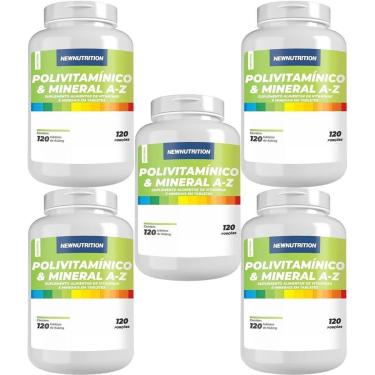 Imagem de Kit 5X Polivitamínico & Mineral A-Z - 120 Tabletes - NewNutrition-Masculino